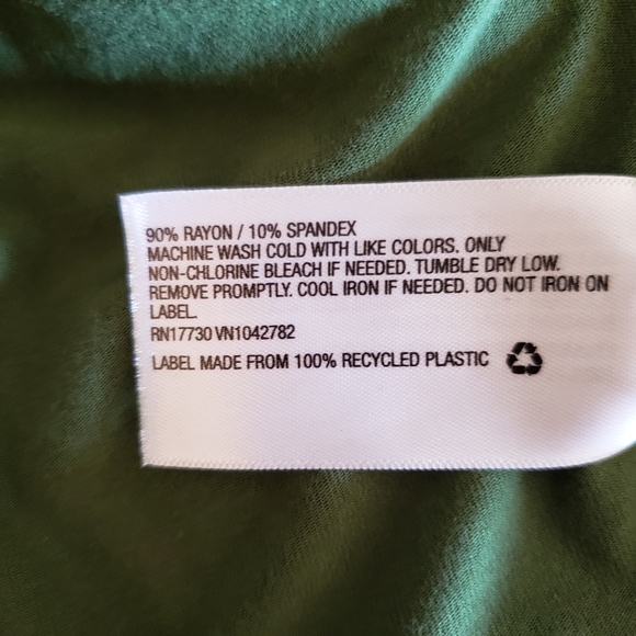 Ava & Viv Green Faux Wrap Midi Dress - Picture 10 of 11